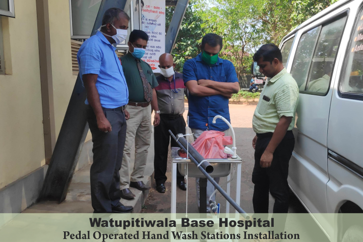 Pedal Operated Hand Wash Station Fabricate and Donation with Peradeniya Engineering 88 Batch.